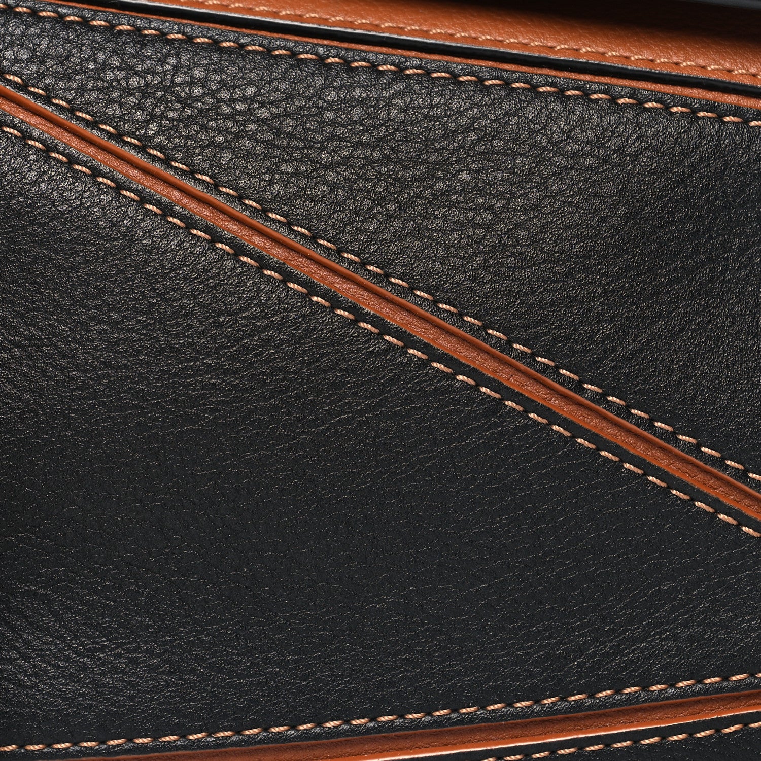 Loewe Calfskin Mini Puzzle Bag Tan Black 7 of 9