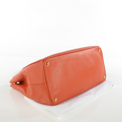 Prada Saffiano Lux Large Tote Papaya 6 of 11