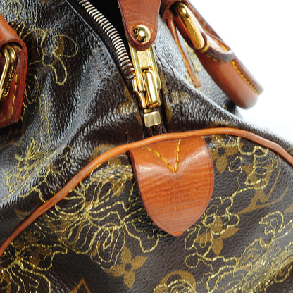 Louis Vuitton Monogram Dentelle Speedy 30 Gold 8 of 9