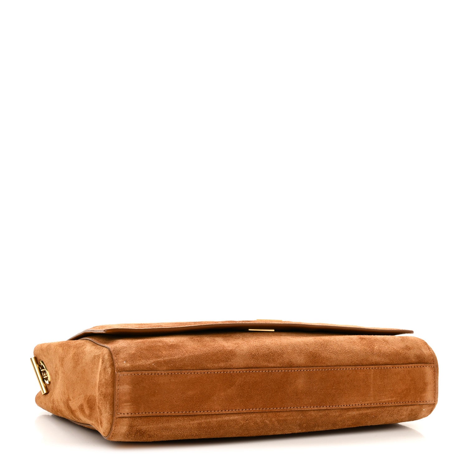 Saint Laurent Smooth Calfskin Suede Medium Reversible Monogram Kate Satchel Light Ochre 5 of 14