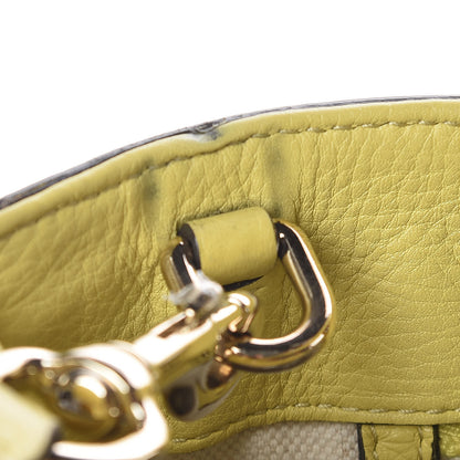 Gucci Pebbled Calfskin Large Bamboo Shopper Tote Citrus 13 of 19