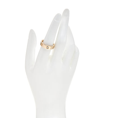 Cartier 18K Yellow Gold 3 Diamond 5.5mm LOVE Ring 56 7.5 2 of 4