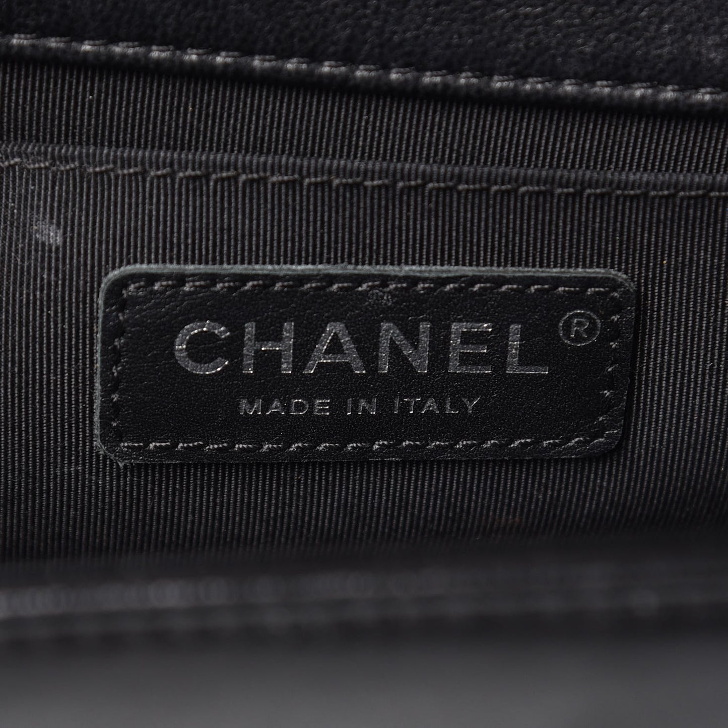 Lambskin Quilted Medium Boy Flap Black