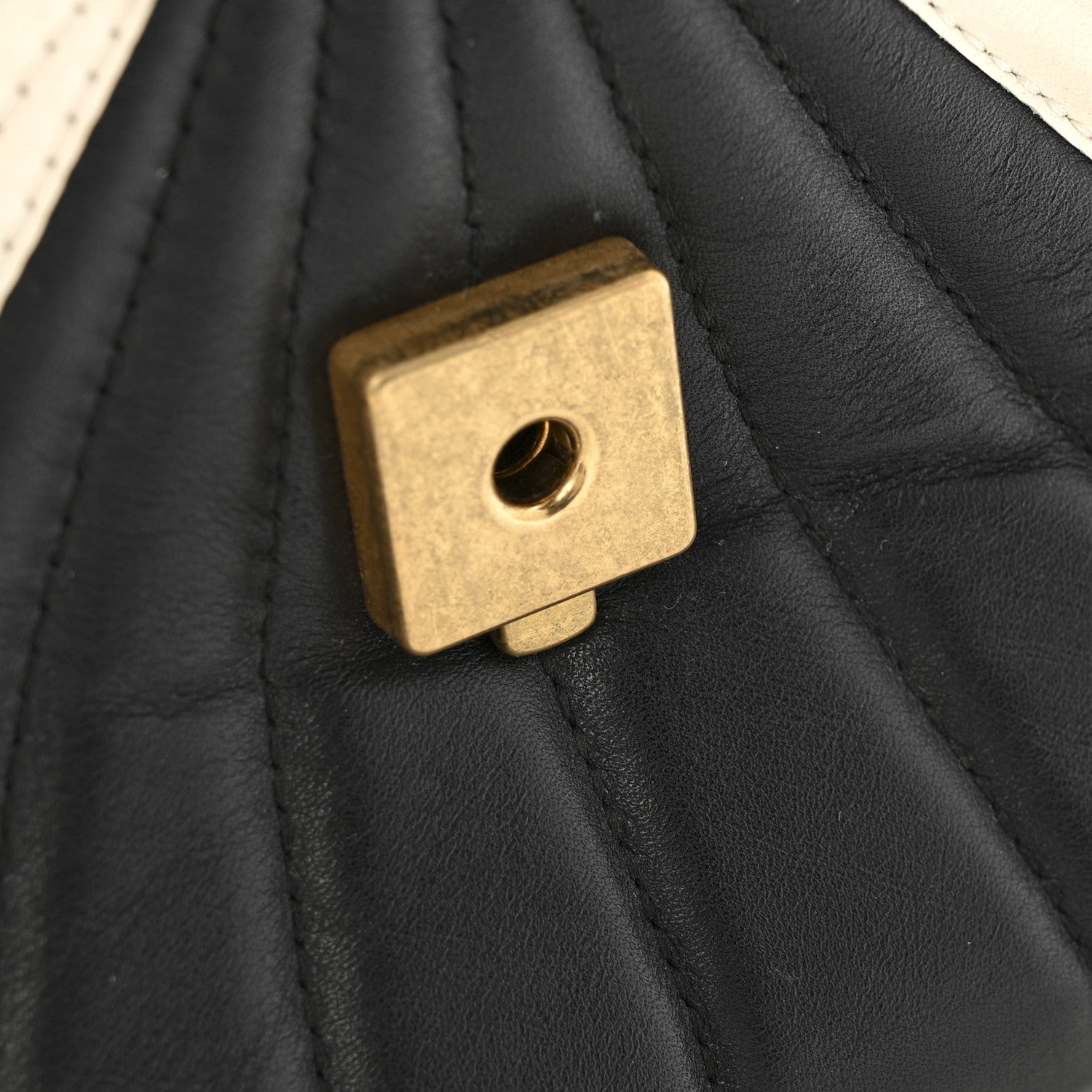 Gucci Calfskin Bamboo Trapuntata Queen Margaret Backpack Mystic White Black 13 of 13
