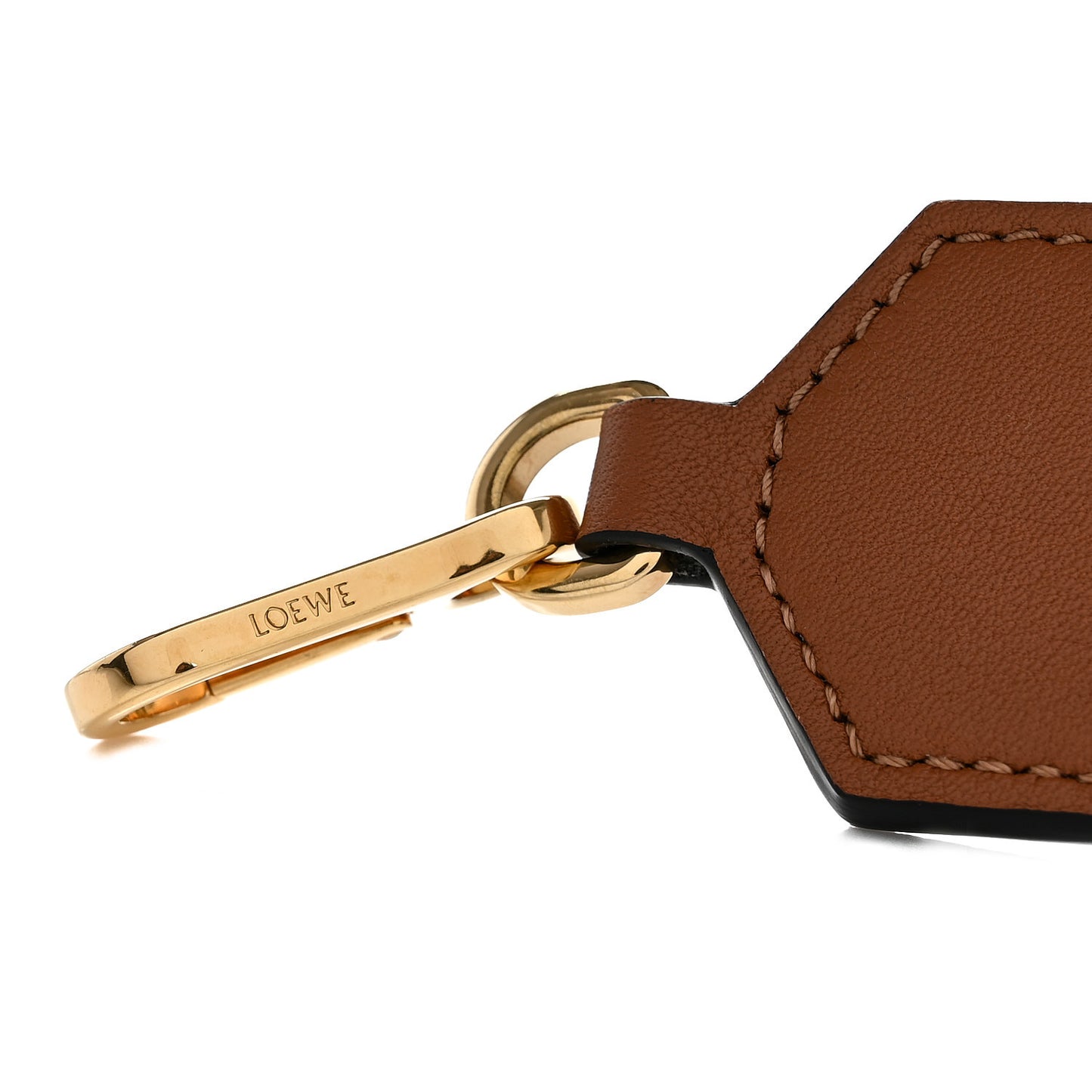 Calfskin Jacquard Anagram Strap Natural Tan