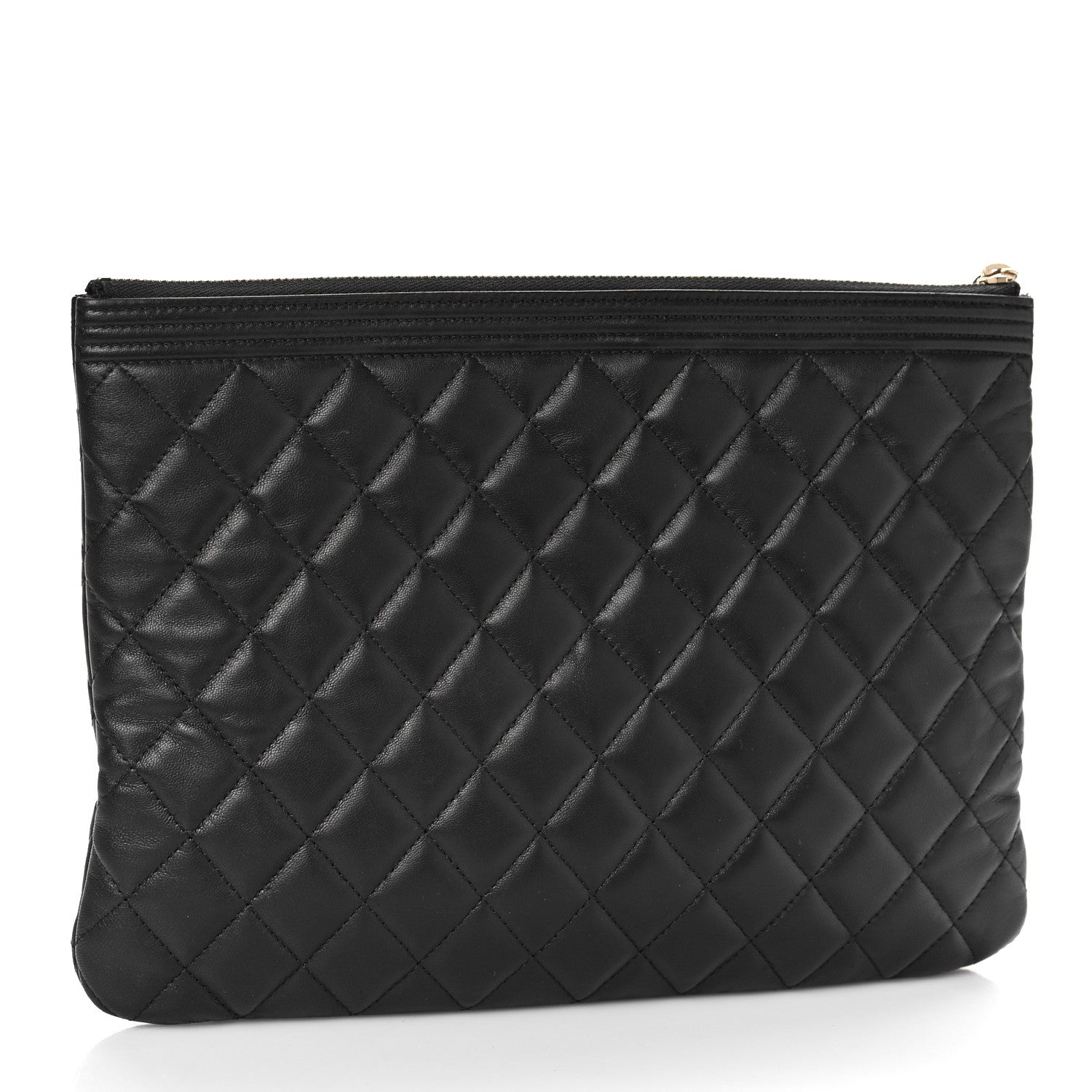 Chanel Caviar Quilted Medium Boy Cosmetic Case Black 3 of 9