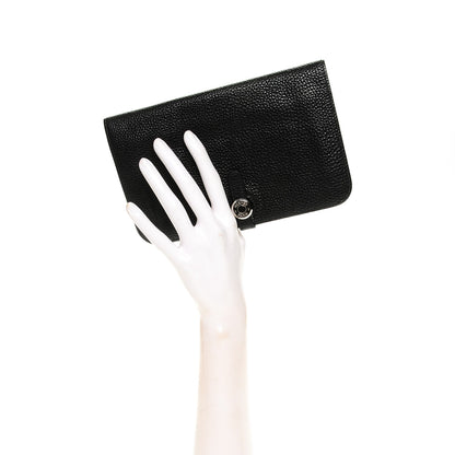 Hermes Togo Dogon Duo Wallet Black 2 of 7