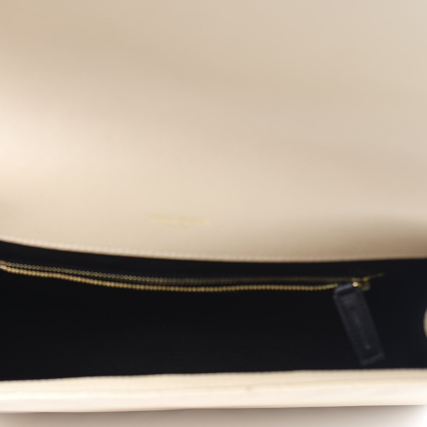 Grain De Poudre Matelasse Chevron Large Monogram Satchel Nude Powder