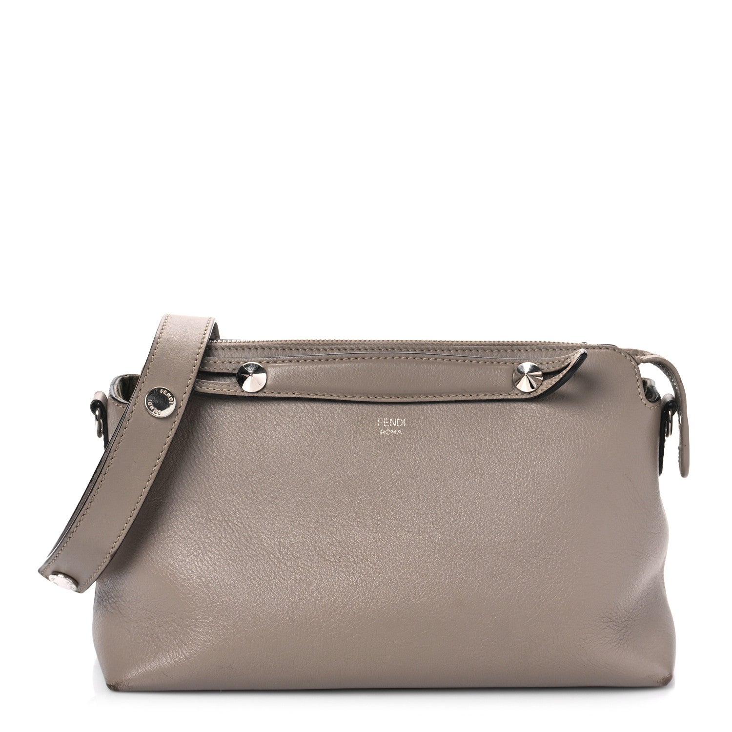 Fendi Vitello Dolce Medium By The Way Boston Bag Tortora 1 of 11