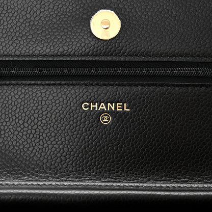 Chanel Caviar Quilted Wallet on Chain WOC Black 6 of 12