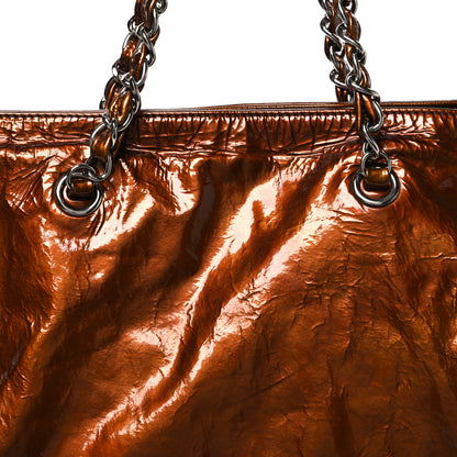 Chanel Patent Bonbons Shopper Tote Bronze 8 of 10