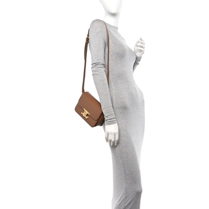 Celine Shiny Calfskin Teen Triomphe Bronze 2 of 9
