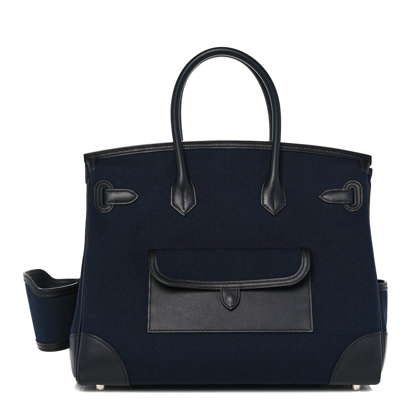 Goeland Toile Swift Cargo Birkin 35 Bleu Marine