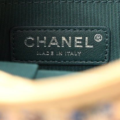 Chanel Tweed Calfskin Small Gabrielle Hobo Gold Multicolor 6 of 12