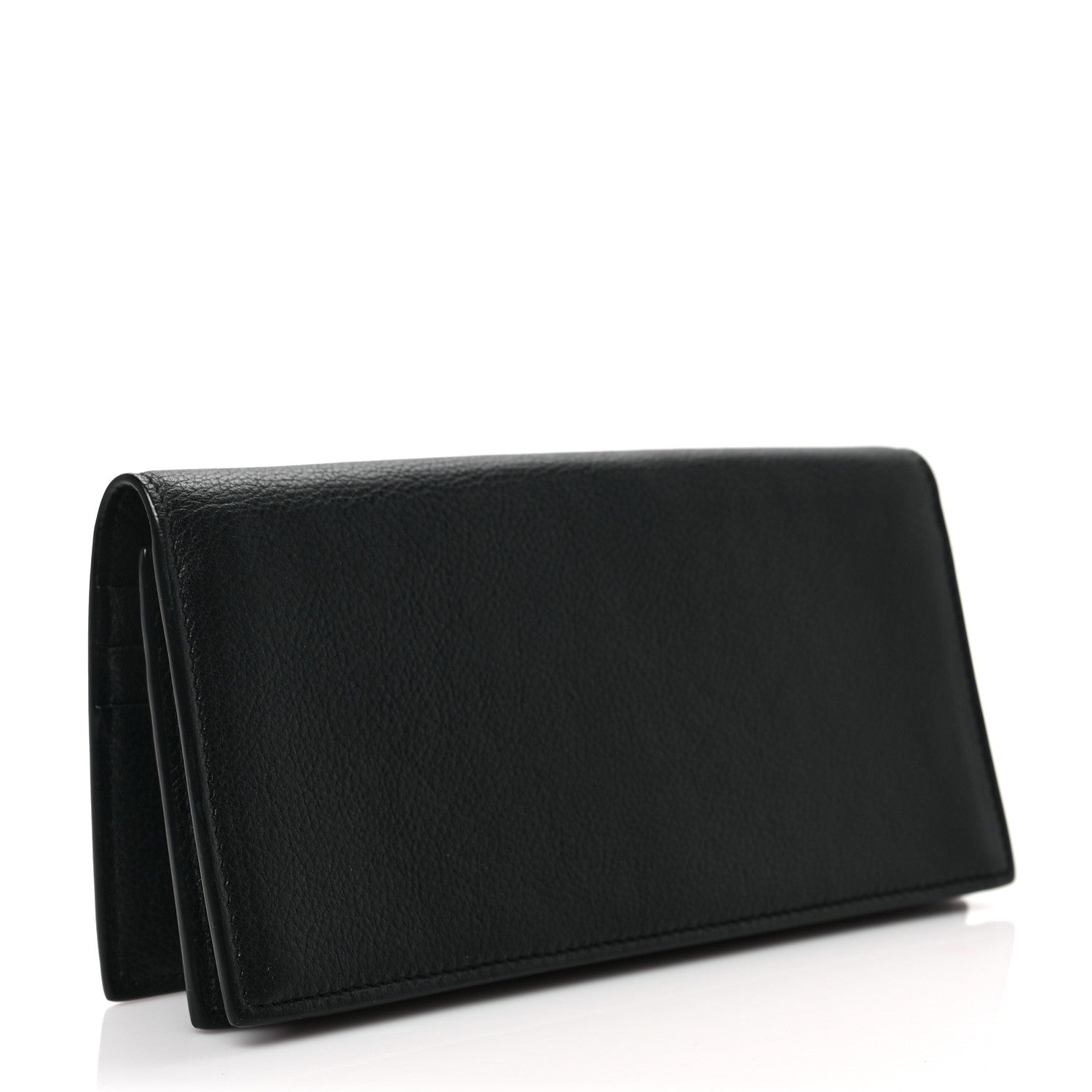 Saint Laurent Calfskin Tiny Monogram Cassandre Wallet Black 3 of 6