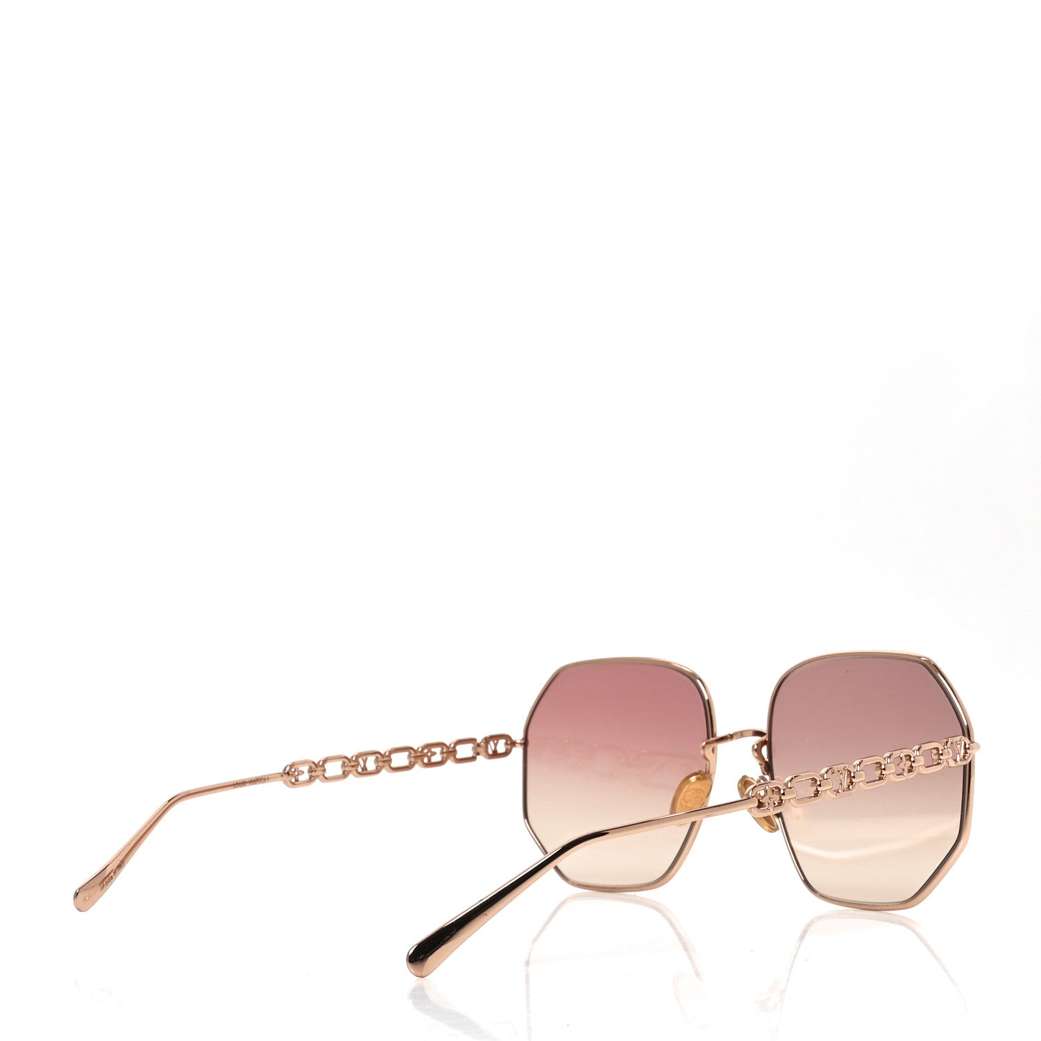 Louis Vuitton Metal My LV Chain Round Sunglasses Z1651W Rose Gold 4 of 9