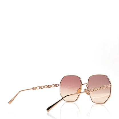 Louis Vuitton Metal My LV Chain Round Sunglasses Z1651W Rose Gold 4 of 9