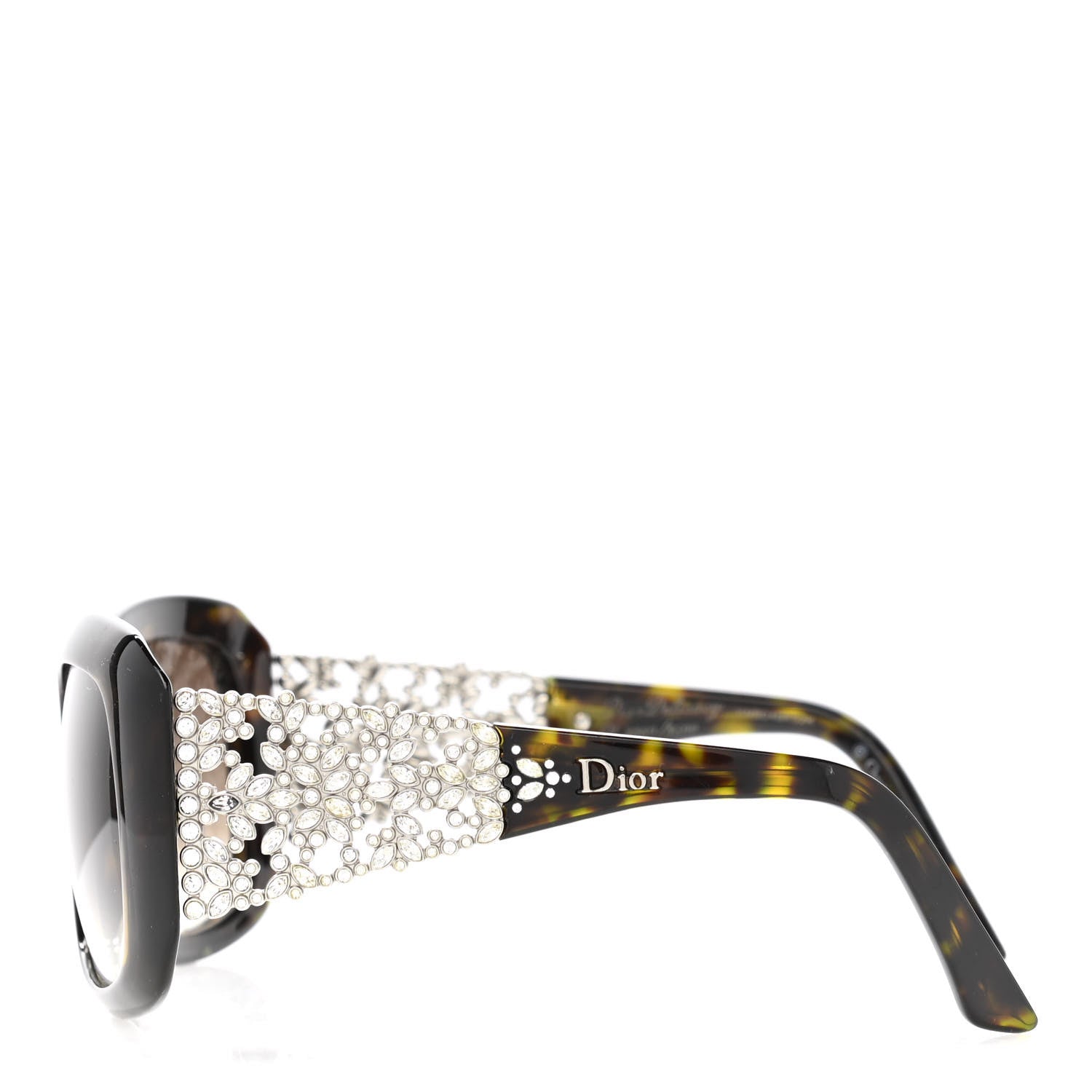 Christian Dior DiorDelicacy Crystal Sunglasses Tortoise 3 of 6