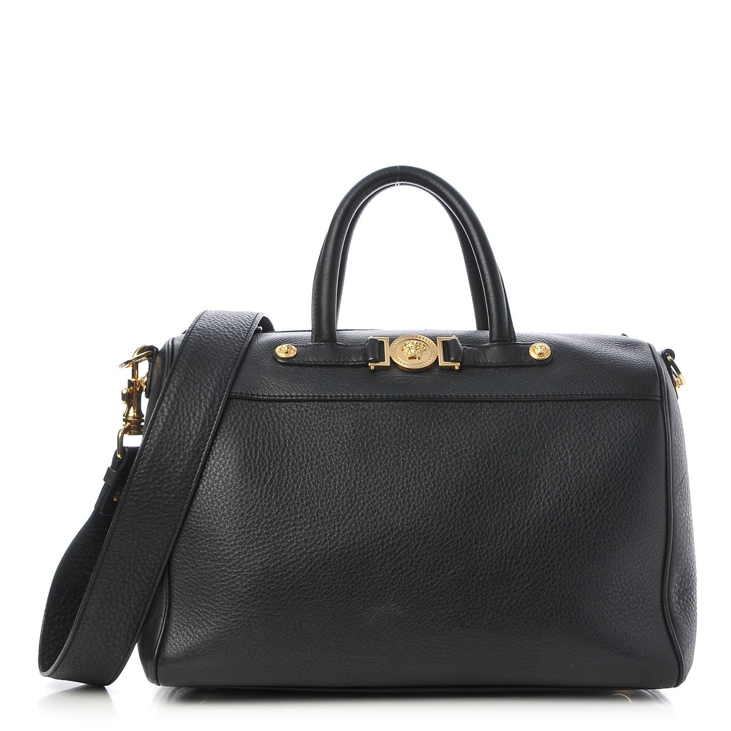 Calfskin Signature Duffle Bag Nero Black