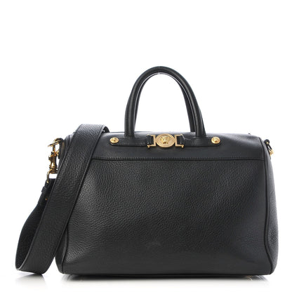 Versace Calfskin Signature Duffle Bag Nero Black 1 of 7