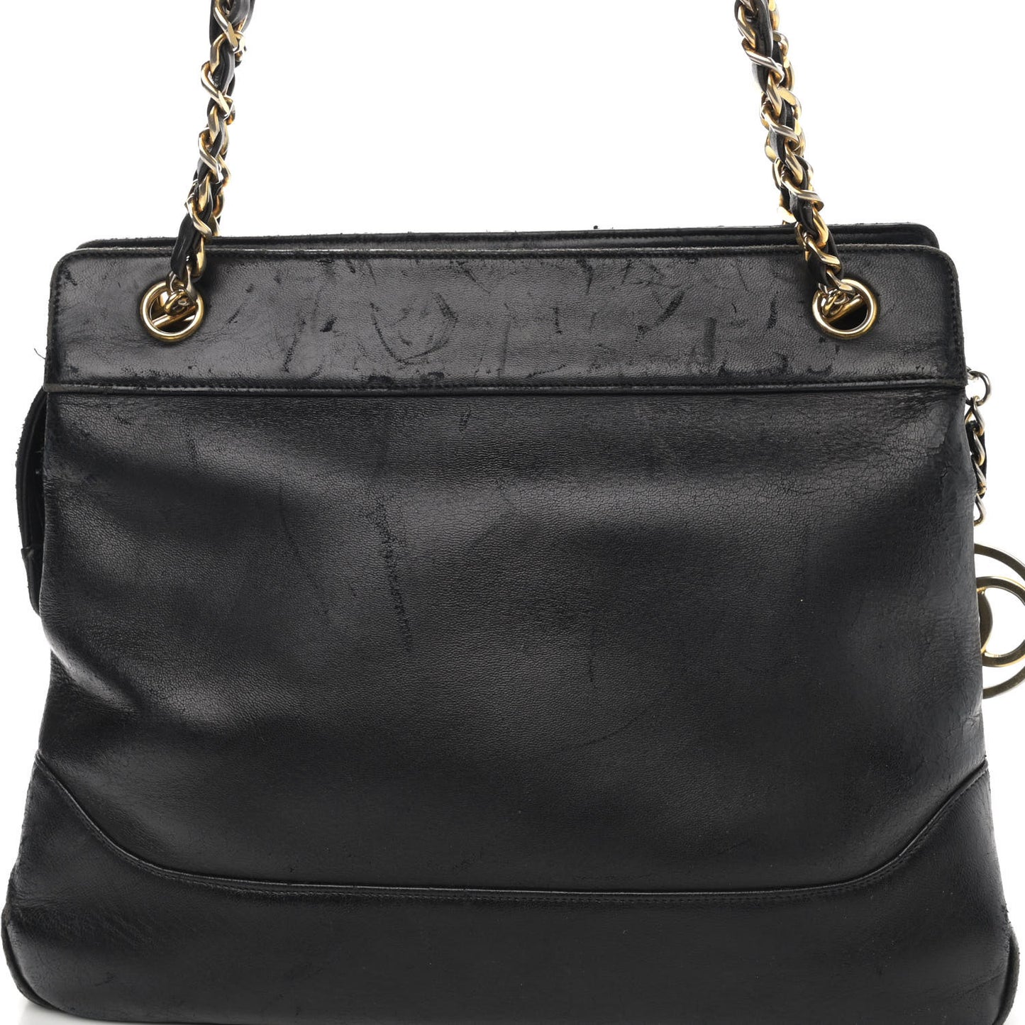 Lambskin CC Shoulder Bag Black