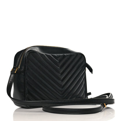 Saint Laurent Calfskin Matelasse Monogram Lou Camera Bag Black 3 of 16