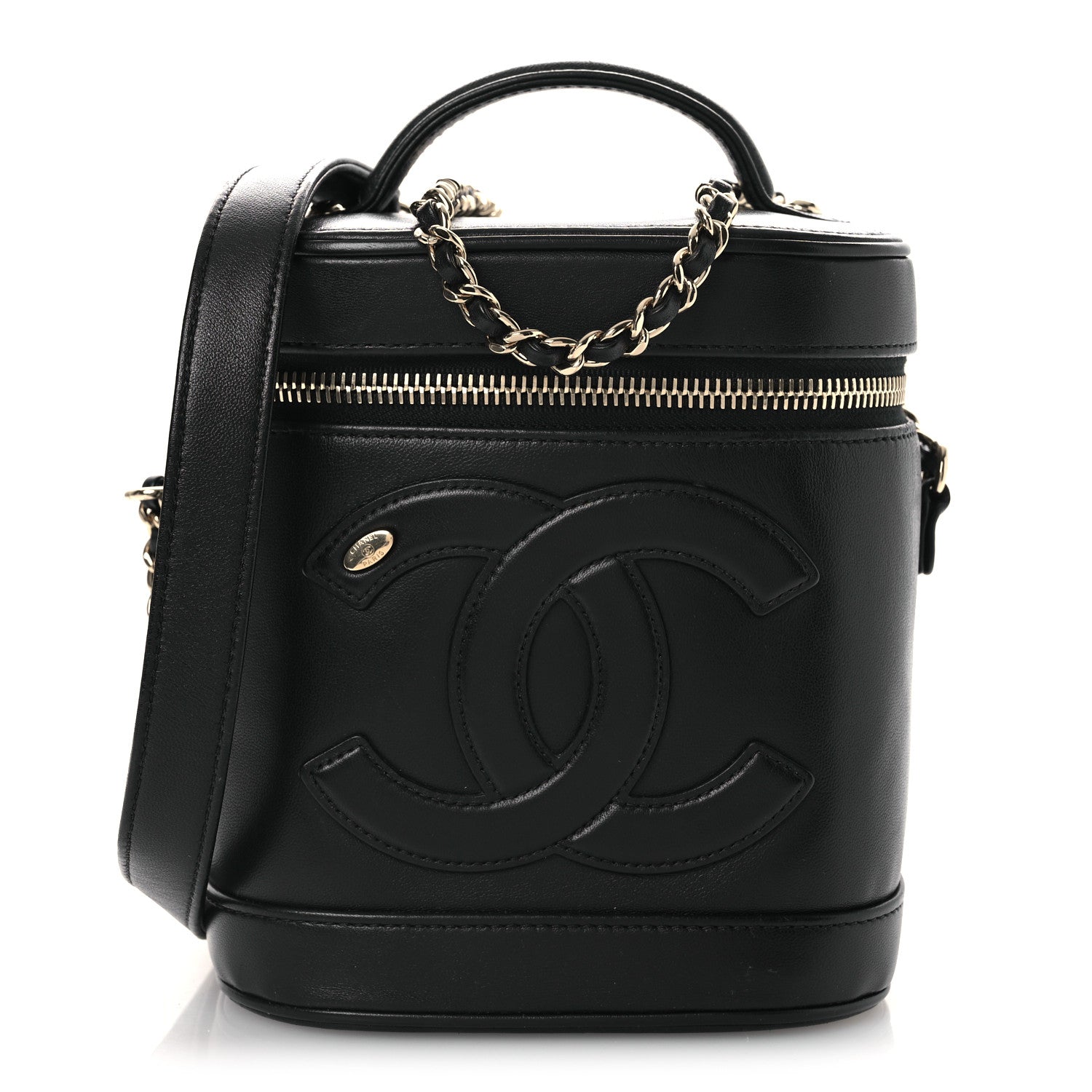 Chanel Lambskin Timeless Vanity Cosmetic Case Black 1 of 12