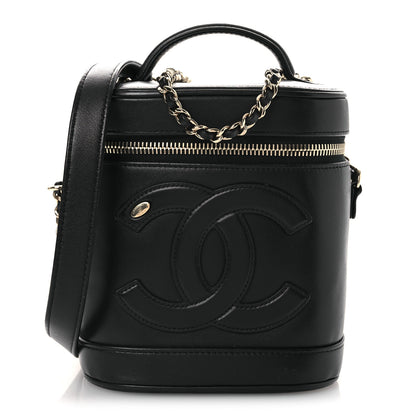 Chanel Lambskin Timeless Vanity Cosmetic Case Black 1 of 12