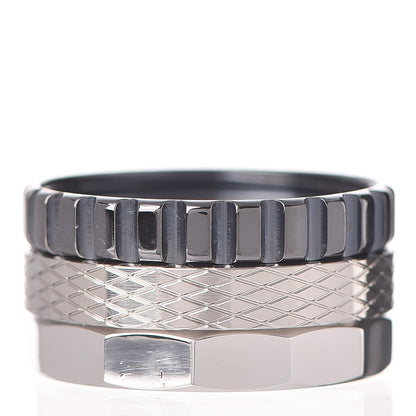 Tiffany Stainless Steel Titanium Paloma Caliper Ring 60 9 3 of 7