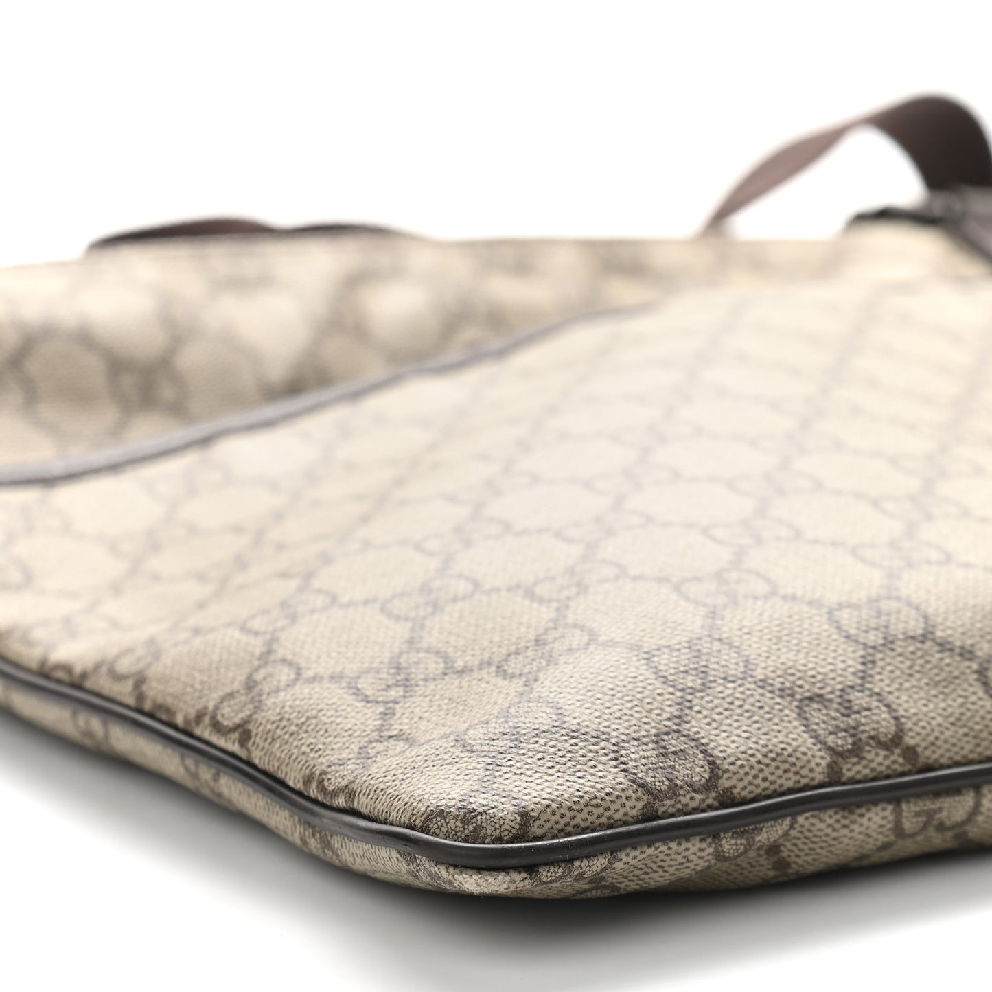 GG Plus Monogram Medium Flat Messenger Bag Dark Brown