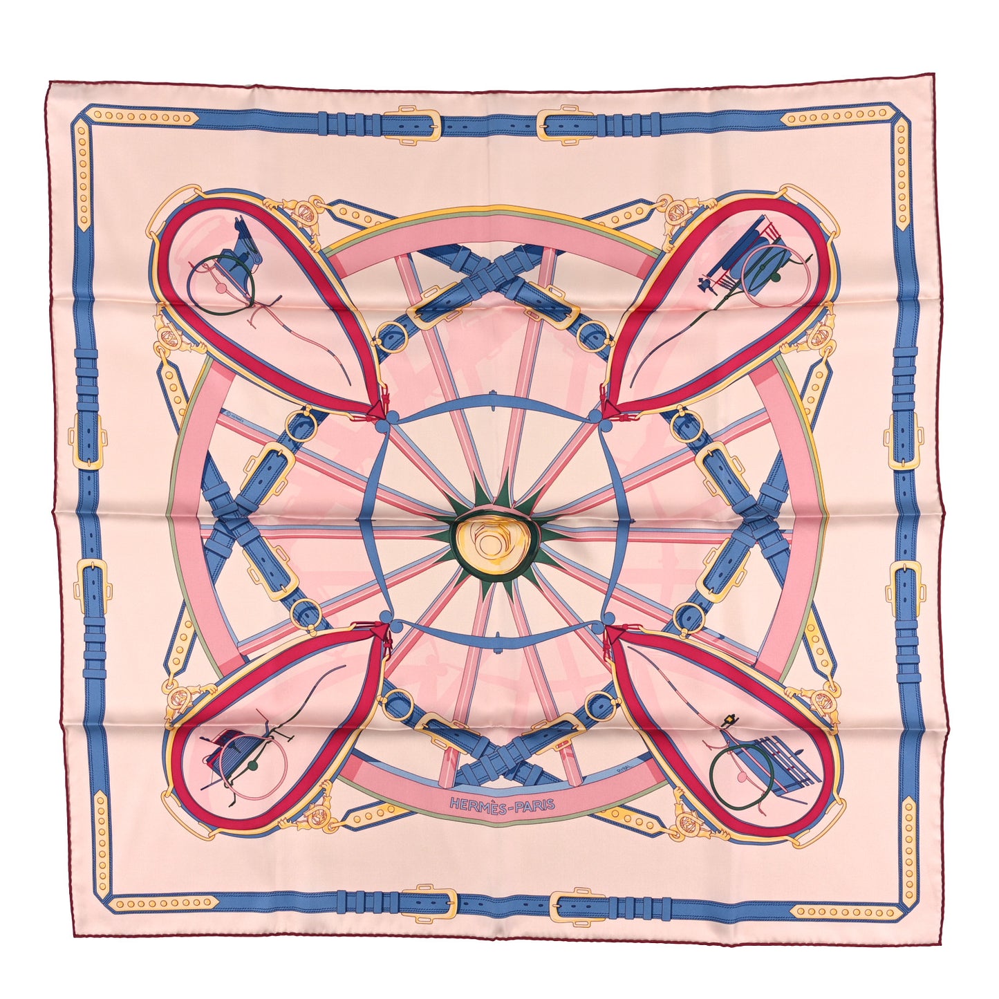 Silk En Roue Libre Scarf 90 Rose The Bleu Jean