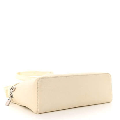 Loro Piana Grained Calfskin L19 Extra Pocket Pouch Whisper White 4 of 9