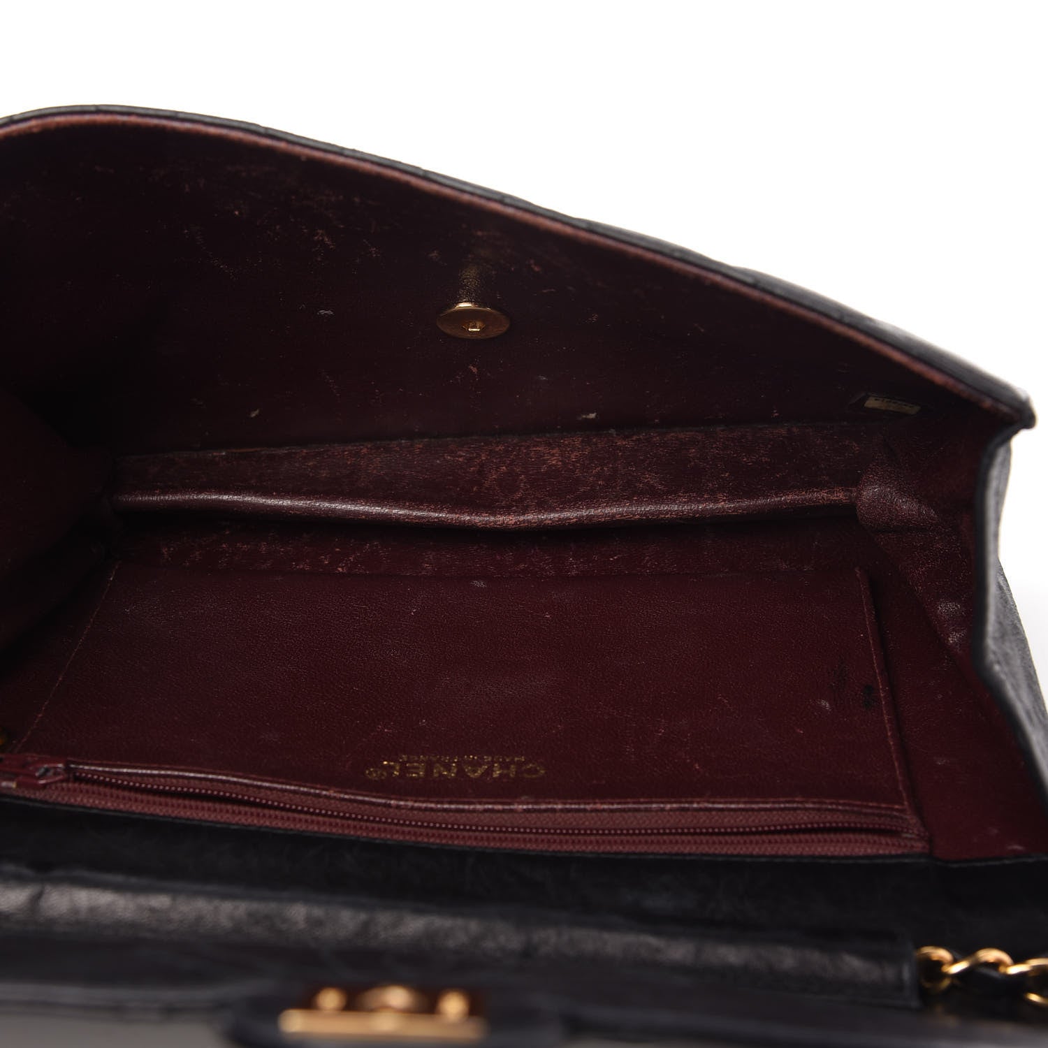 Chanel Lambskin Quilted Small Single Flap Bag Black 5 of 10