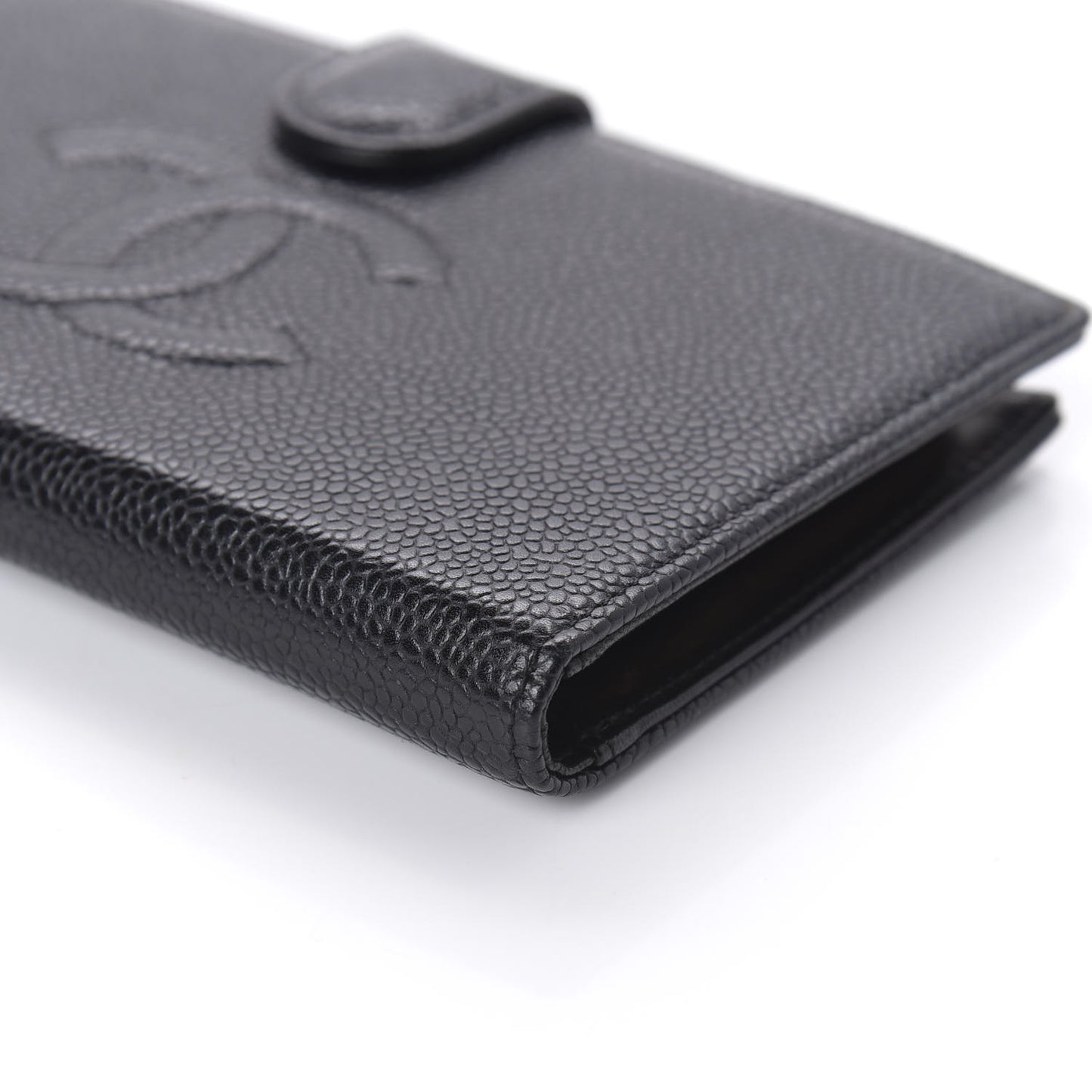 Caviar Timeless CC French Wallet Black