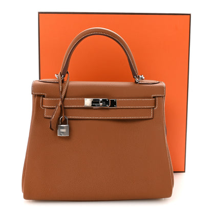 Hermes Togo Kelly Retourne 28 Gold 11 of 11