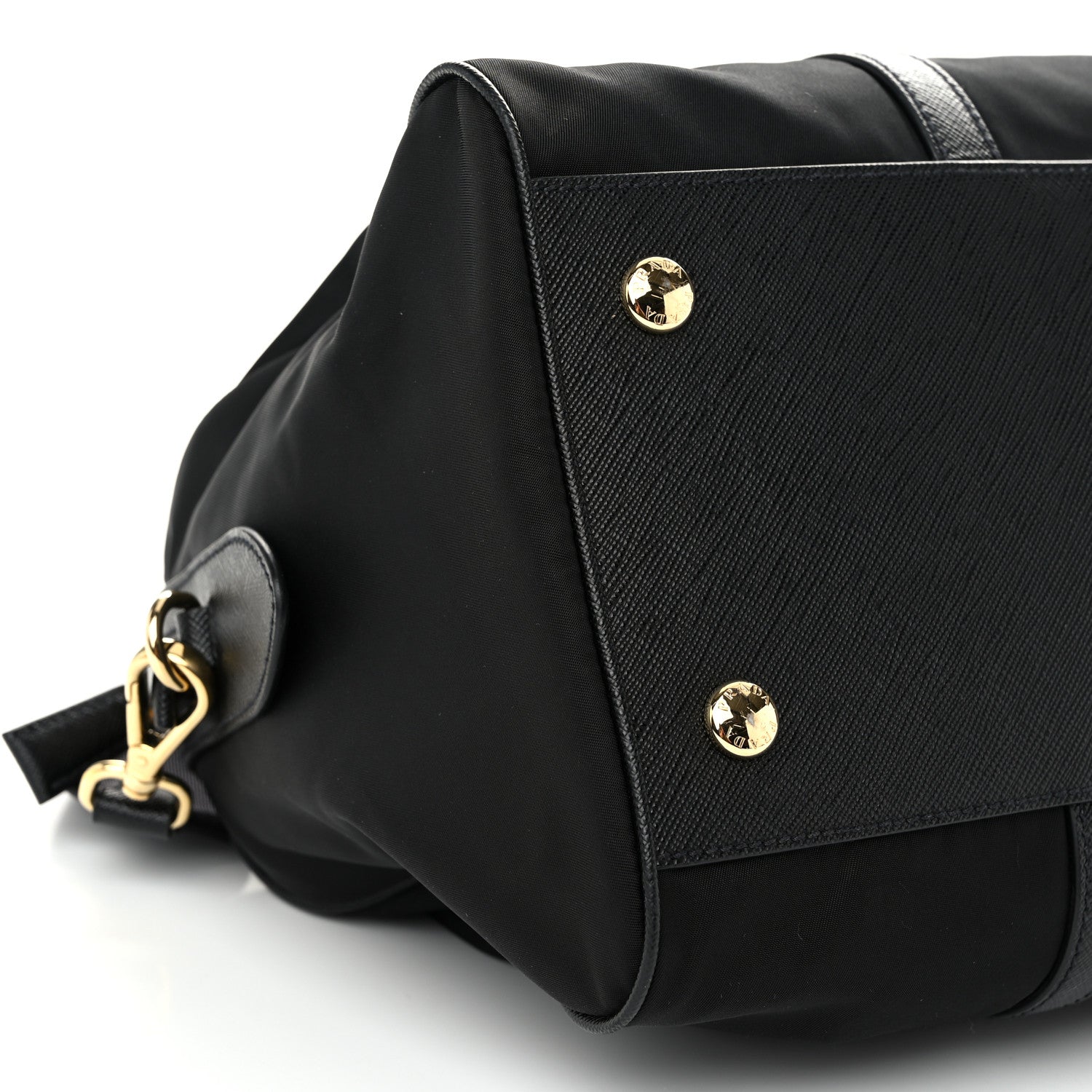 Prada Re-Nylon Saffiano Medium Re-Edition 1978 Top Handle Bag Black 9 of 10