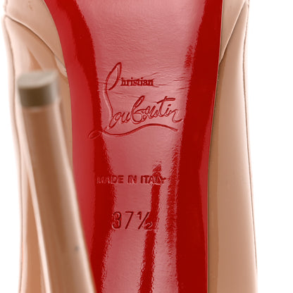 Christian Louboutin Patent New Simple 120 Pumps 37.5 Nude 7 of 10