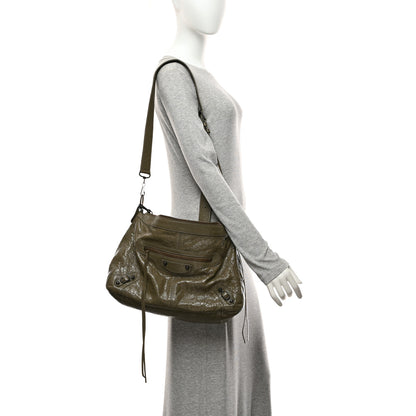 Balenciaga Agneau Arena Medium Le City Moto  Khaki 2 of 10