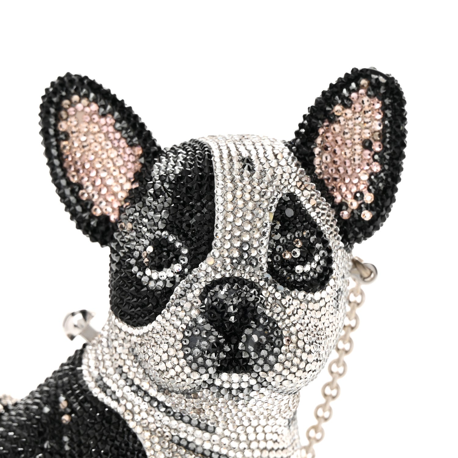 Judith Leiber Crystal French Bulldog Fred Minaudiere Clutch 10 of 14