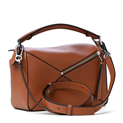 Loewe Calfskin Small Puzzle Bag Tan 2 of 4