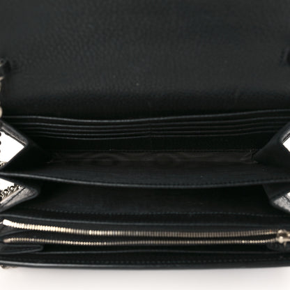 Gucci Calfskin Mini Dionysus Chain Wallet Black 4 of 5