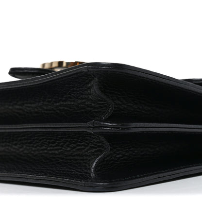 Gucci Dollar Calfskin Small Interlocking G Shoulder Bag Black Black 10 of 10