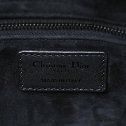Christian Dior Ultra Matte Calfskin Cannage Large Lady Dior Black 6 of 10
