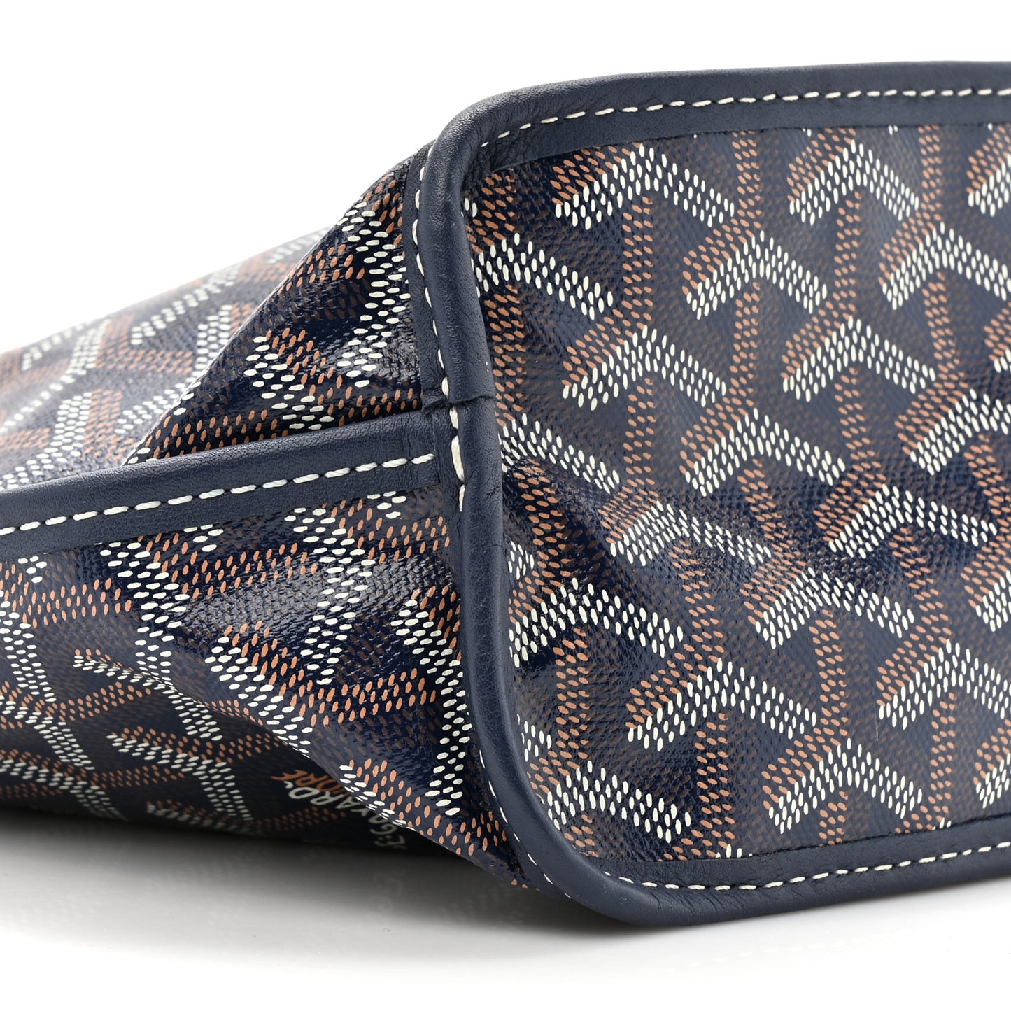 Goyardine Reversible Mini Anjou Navy