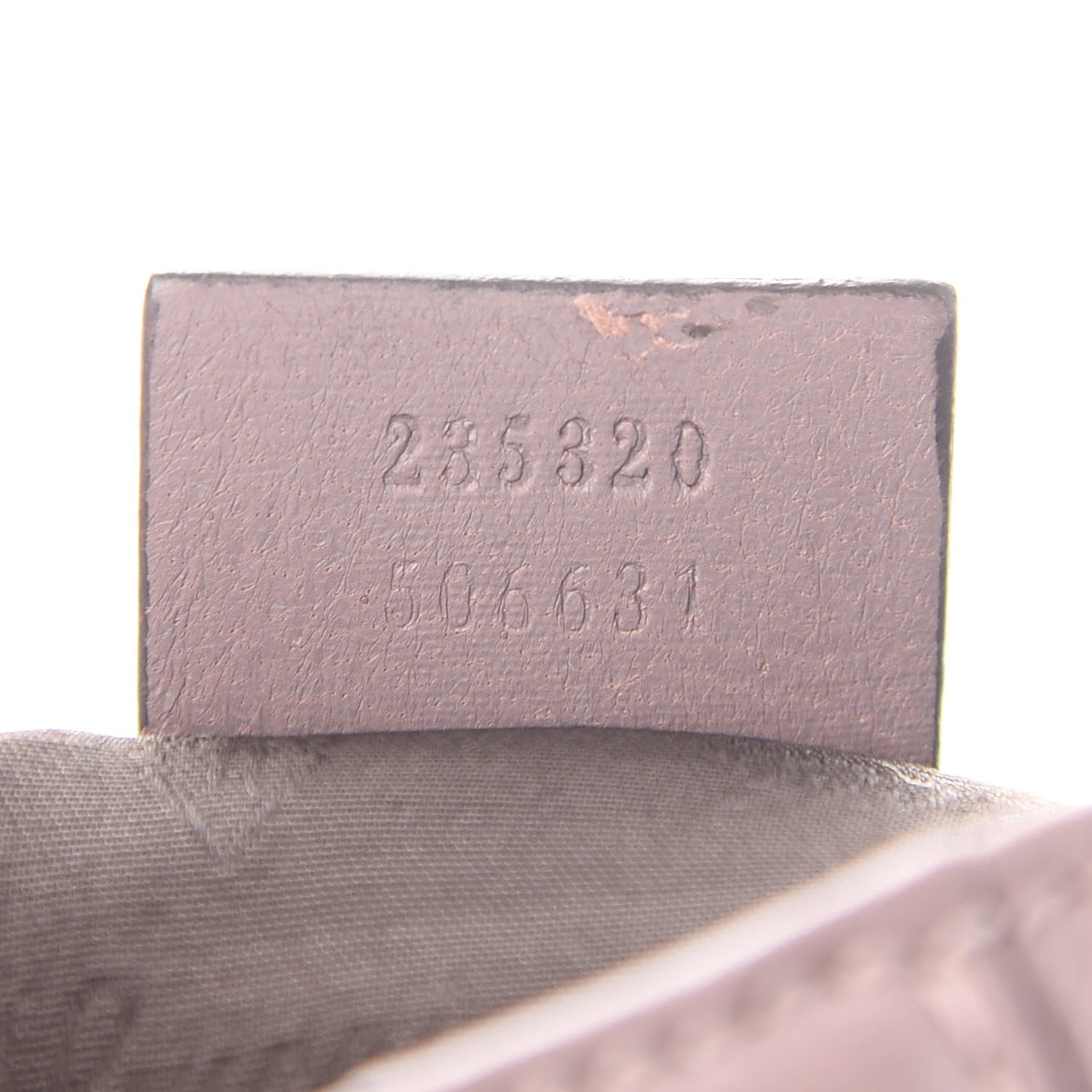 Gucci Calfskin Bamboo Croisette Evening Bag Mauve 9 of 9