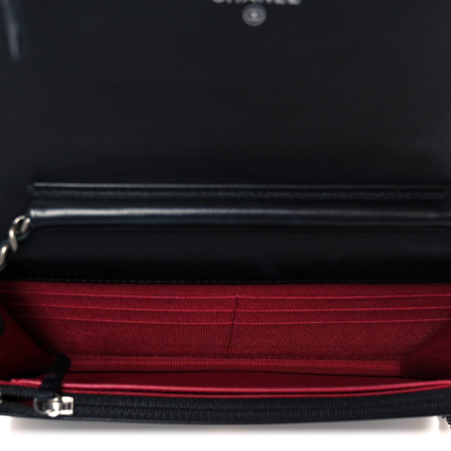 Chanel Aged Calfskin Quilted Gabrielle Wallet On Chain WOC Black 5 of 11