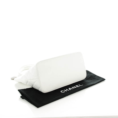 Chanel Caviar Quilted Medallion Tote White 4 of 7