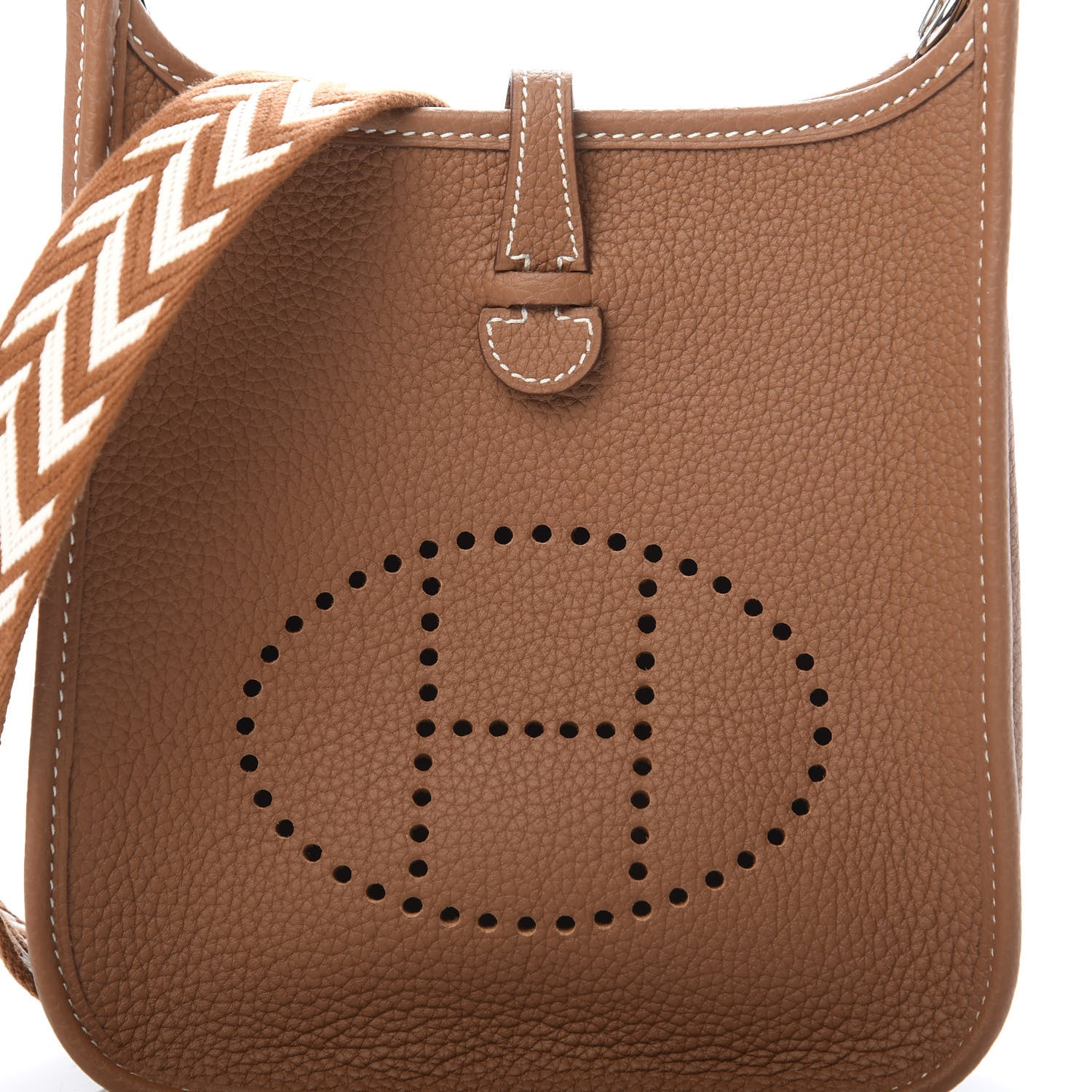 Hermes Taurillon Maurice Amazone Evelyne TPM Gold White 8 of 11