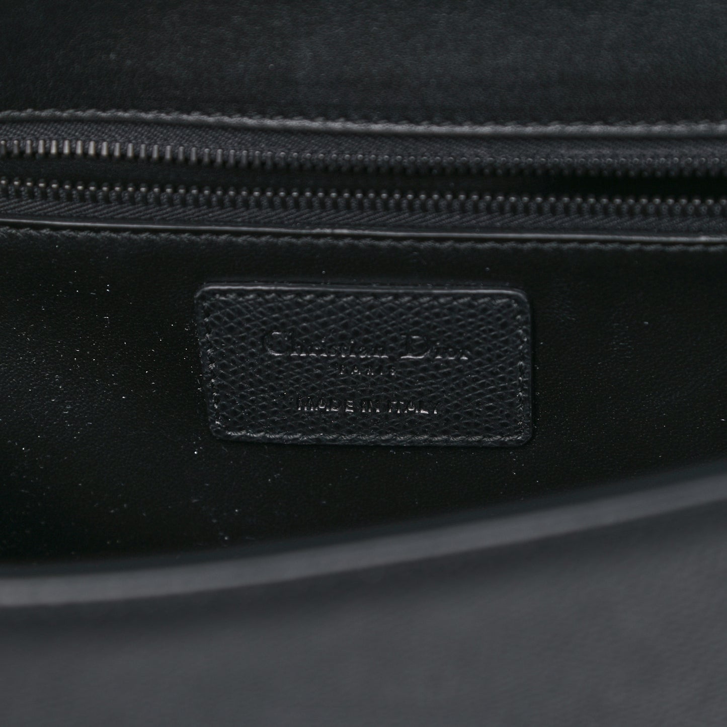 Ultra Matte Grained Calfskin 30 Montaigne Flap Bag Black