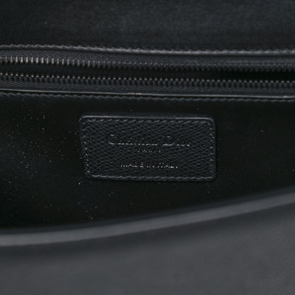 Christian Dior Ultra Matte Grained Calfskin 30 Montaigne Flap Bag Black 6 of 13